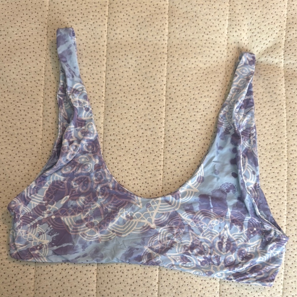 Mai swim top (Women's Purple and White)